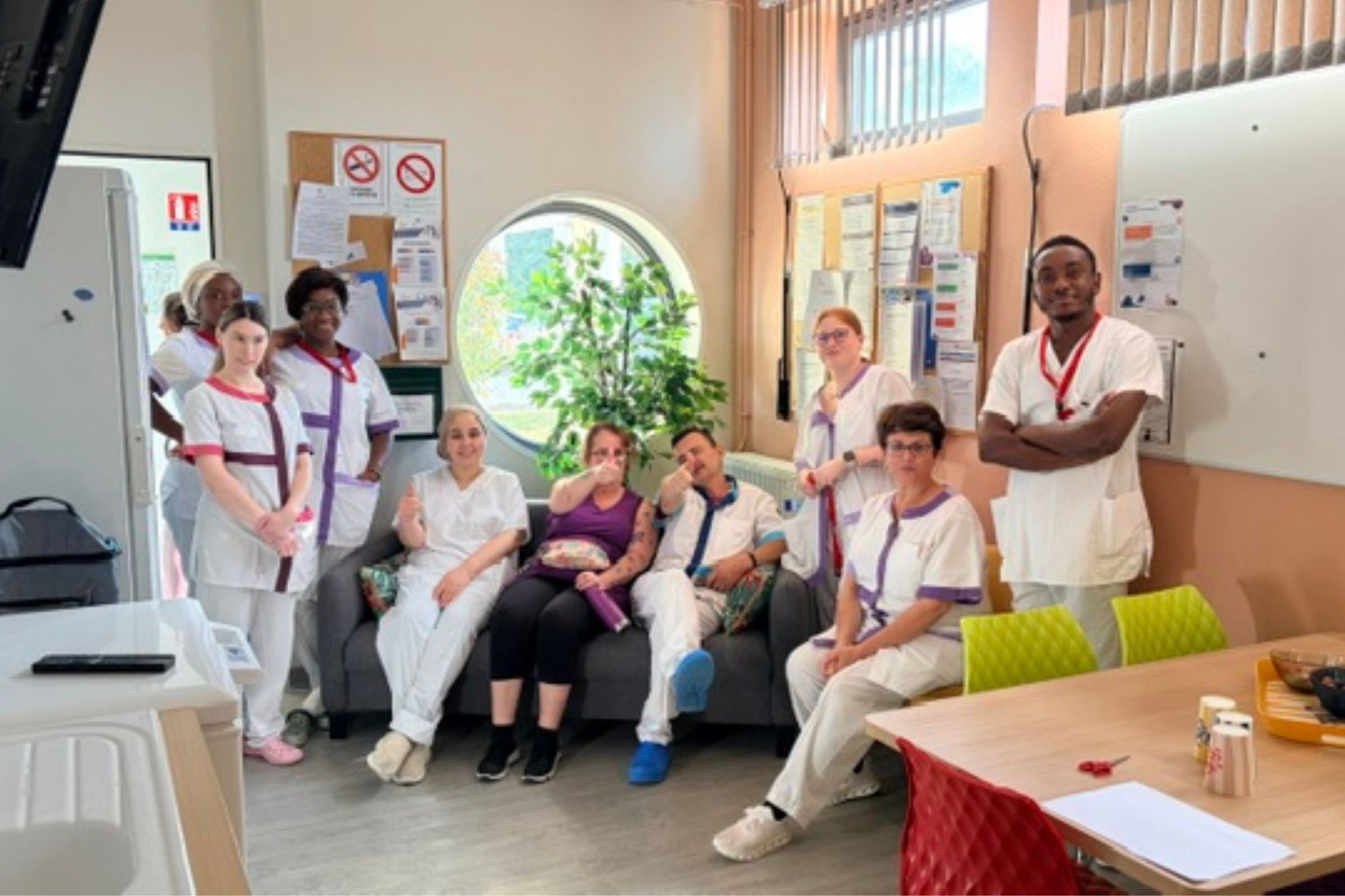 Inauguration nouvelle salle de pause à l'EHPAD Le Petit Clos